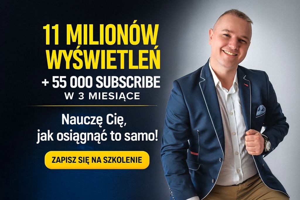11 Milionów Wyświetleń — Nauczę Cię jak to osiągnąć — Zapisz się na szkolenie Krystiana Kubacha